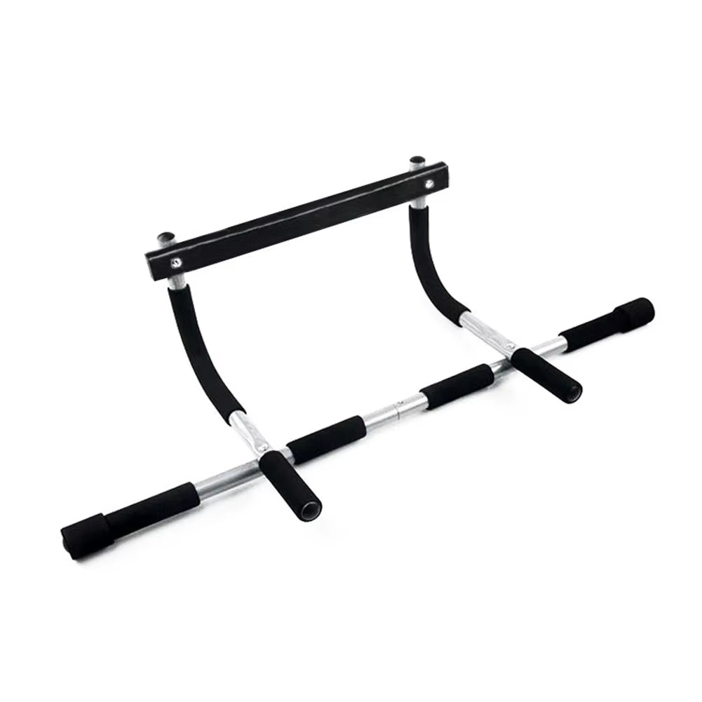Door Mounted Bar Max Limit 100KG Fitness Workout Bar Steel Fitness Trainer Multi-Grip Strength with Padded Handles for Home Gym